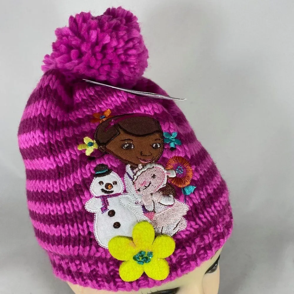 Disney Doc McStuffins Knit Hat for Girls Size M/L